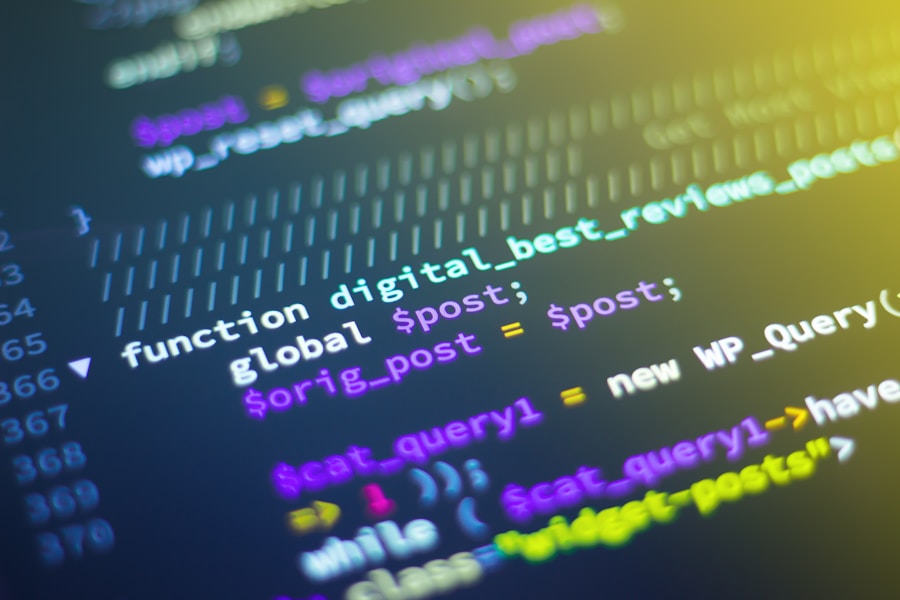 Code op een scherm laat zien hoe developers werken aan website optimalisatie