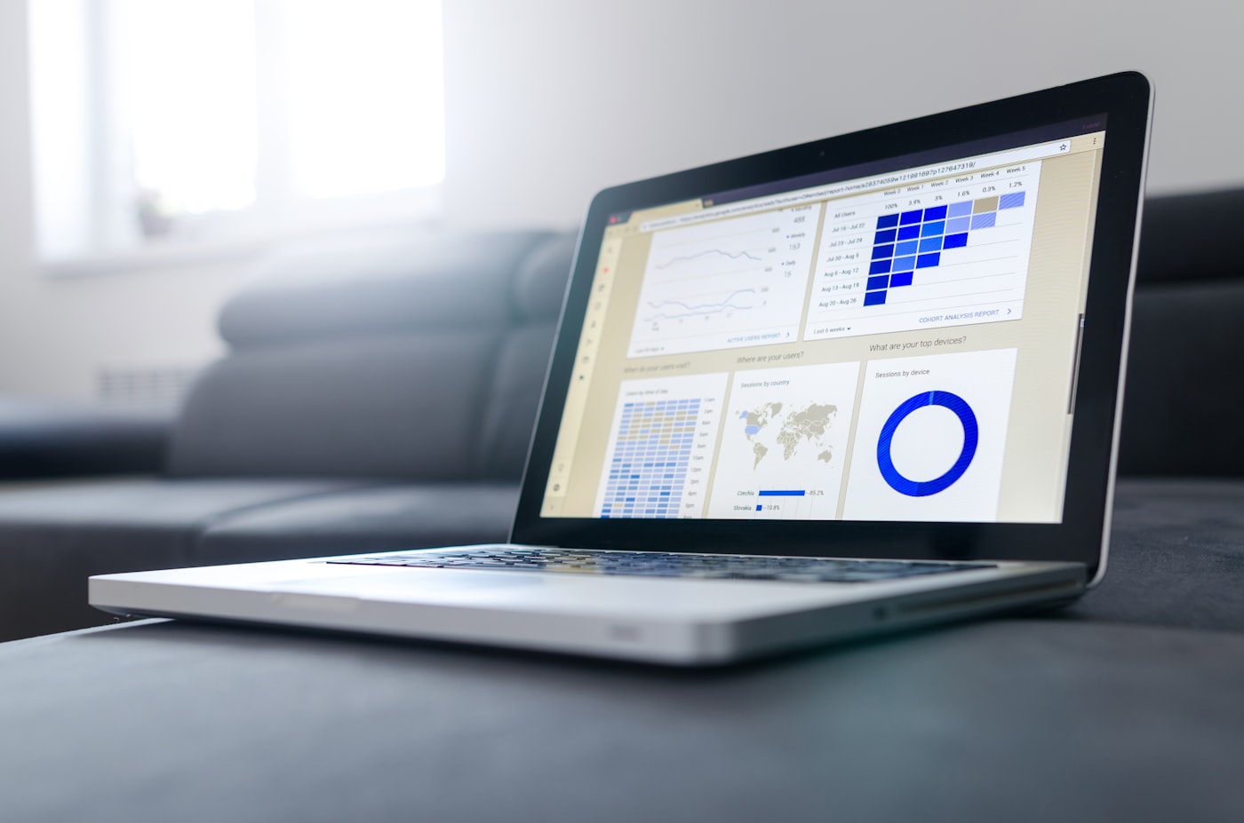 Website onderhoud rapport en grafieken